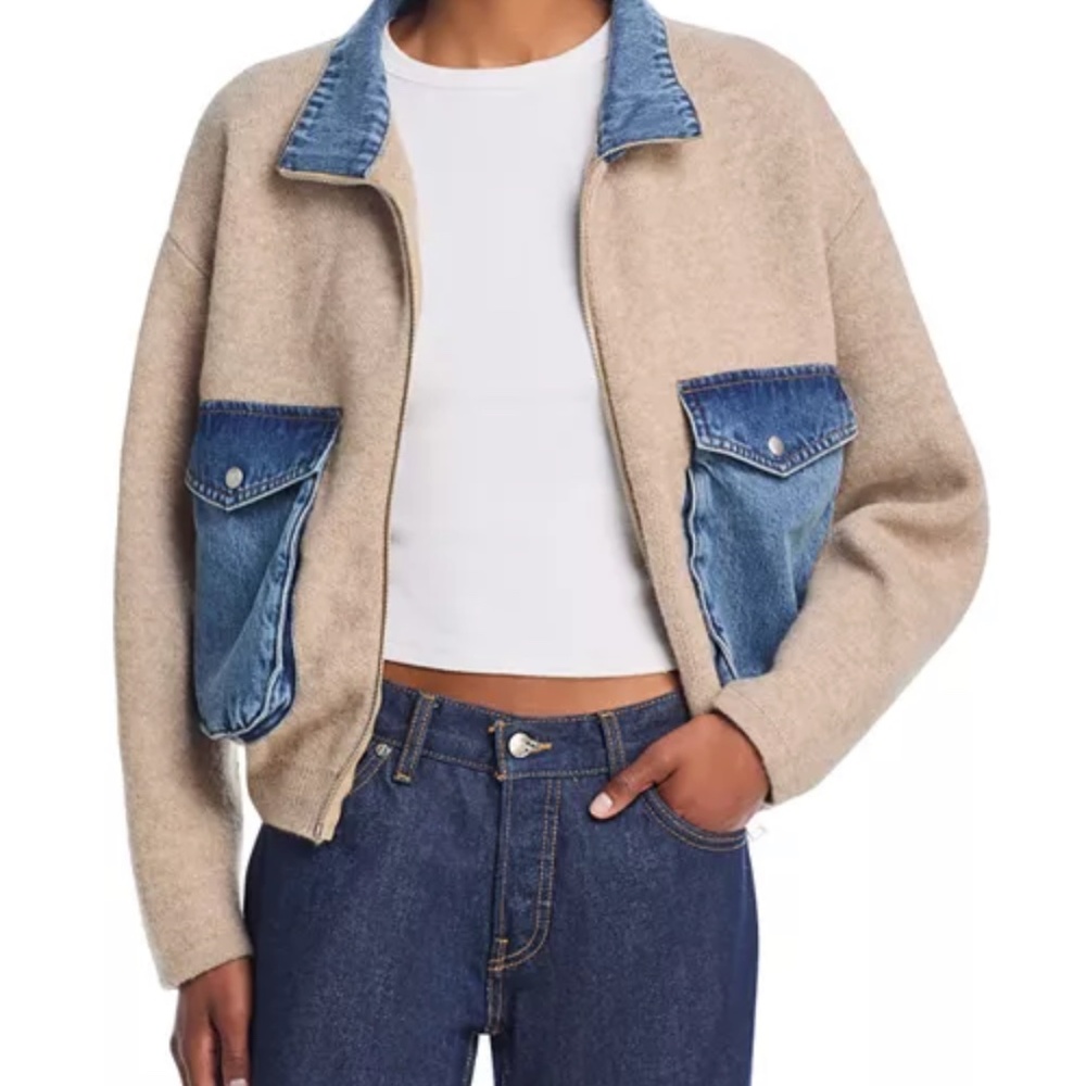 BLANKNYC Sweater Bomber Jacket - NWT